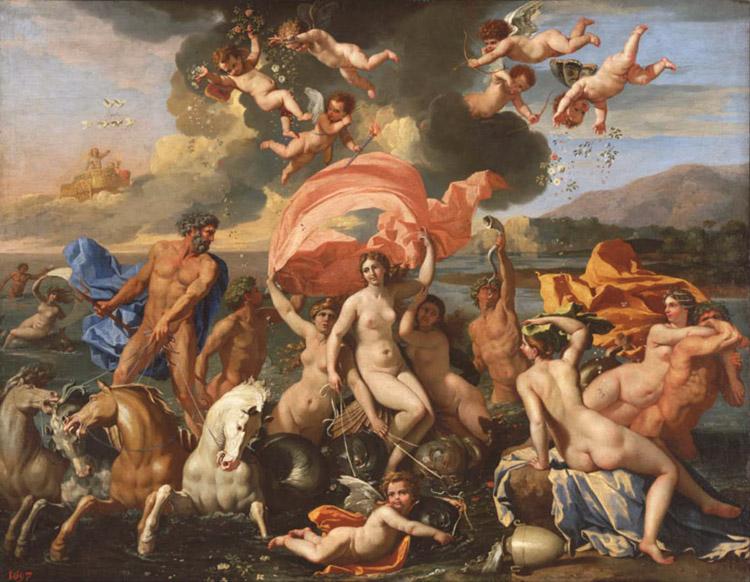 Nicolas Poussin Triumph of Neptune and Amphitrite (mk08) France oil painting art